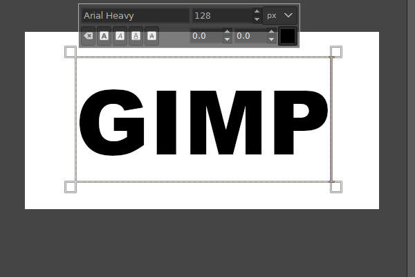 1. "GIMP"と入力